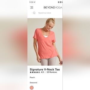 Beyond Yoga Signature V-Neck Tee​